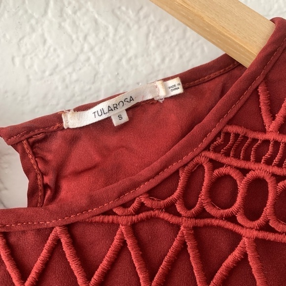 Tularosa Cannes Crochet Lace Long Sleeve Top - Picture 8 of 13